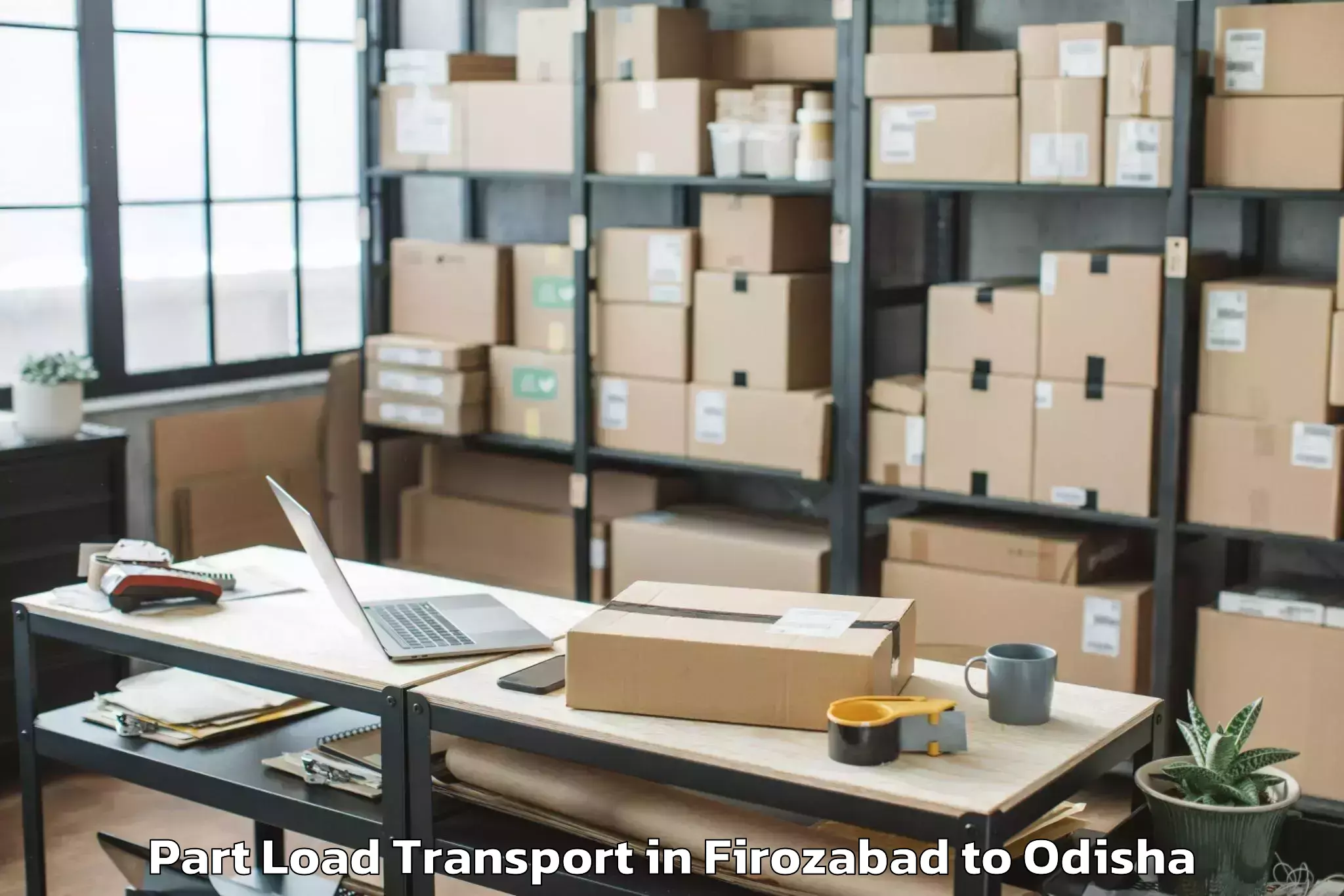 Book Firozabad to Bhubaneswar Part Load Transport